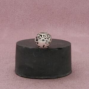 pandora sterling silver cz all around thee world bead charm pendant